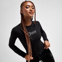 Top damski JUICY COUTURE TOP DMNT SLIM LS T BLK jcjdw336101 kolor czarny