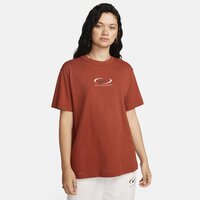 Koszulka damska NIKE T-SHIRT NSW TEE BF PRNT SWSH fq8817-832 kolor brązowy