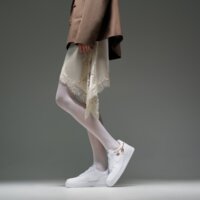 Damskie buty NIKE WMNS AIR FORCE 1 '07 LX dd1525-100 kolor biały