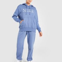 Damska bluza NIKE BLUZA Z KAPTUREM W NSW PHNX FLC PO HOOD GLS ih4054-433 kolor niebieski