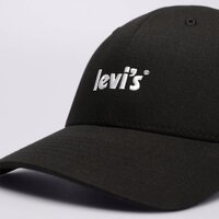 Damska  czapka z daszkiem LEVI'S CZAPKA POSTER LOGO FLEXFIT CAP d66250004 kolor czarny