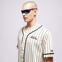 Koszulka męska NEW ERA T-SHIRT NE PINSTRIPE JERSEY NONE 60416415 kolor biały