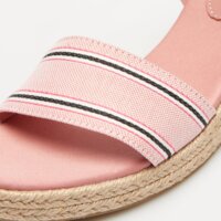 Klapki damskie TOMMY HILFIGER SHIRTING WEDGE SANDAL fw0fw078870kp kolor różowy