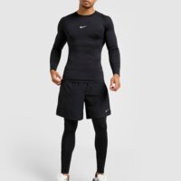 Koszulka męska NIKE T-SHIRT M NP DF TIGHT TOP LS fb7919-010 kolor czarny