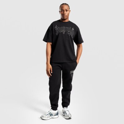 SUPPLY&DEMAND T-SHIRT SHARD TEE BLK-BLK