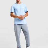 Koszulka męska THE NORTH FACE T-SHIRT M ENERGY GLOBE REGULAR SS nf0a8gxj84i1 kolor niebieski