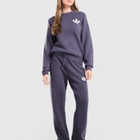 Spodnie damskie ADIDAS SPODNIE KNITTED PANTS kq8337 kolor szary