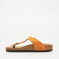 Klapki damskie BIRKENSTOCK GIZEH LENB BURNT ORANGE 1026561 kolor pomarańczowy