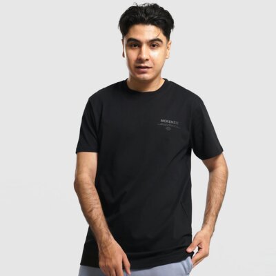 MCKENZIE T-SHIRT STACK TEE BLK-BLK