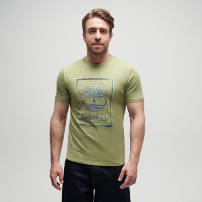 TIMBERLAND T-SHIRT WATER STACK LOGO SHORT SLEEVE TEE