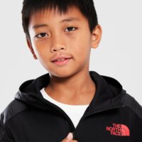 Bluza dziecięca THE NORTH FACE BLUZA Z KAPTUREM $MITT FZ BLACK/RED nf0a8feejk31 kolor czarny