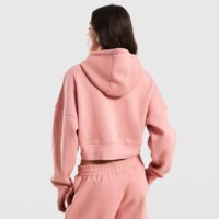 Damska bluza REEBOK BLUZA Z KAPTUREM WARDROBE ESSENTIALS CROP 100253819 kolor różowy