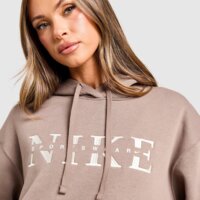 Damska bluza NIKE BLUZA Z KAPTUREM W NSW PHNX FLC PO HOOD GLS ih4054-214 kolor brązowy