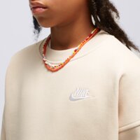 Bluza dziecięca NIKE BLUZA G NSW CLUB FLC OVRSZD CREW G fd2923-126 kolor beżowy