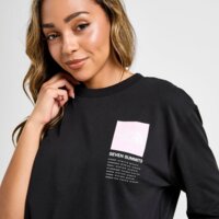 Koszulka damska THE NORTH FACE T-SHIRT SEVEN SUMMITS OVERSIZE TEE nf0a8f7ujk31 kolor czarny