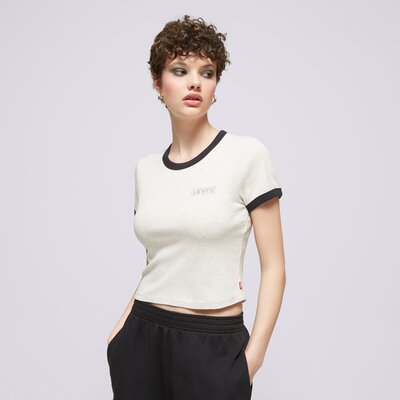 LEVI'S T-SHIRT GRAPHIC RINGER MINI TEE GREYS