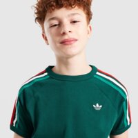 Koszulka dziecięca ADIDAS T-SHIRT 3 STRIPE TEE kc9514 kolor zielony