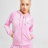 Damska bluza JUICY COUTURE BLUZA ROZPINANA Z KAPTUREM DMNT PINK jcjdw298346 kolor różowy