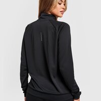 Damska bluza NIKE BEZRĘKAWNIK RUNNING SWOOSH 1/4 ZIP TOP dd6841-010 kolor czarny