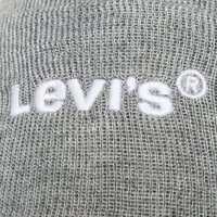 Damska czapka zimowa LEVI'S CZAPKA ZIMOWA WORDMARK BEANIE d55480005 kolor szary