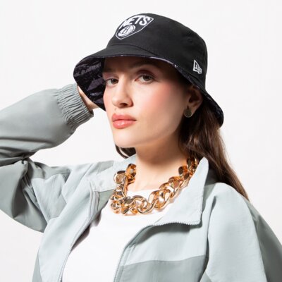 NEW ERA KAPELUSZ PRINT INFILL BUCKET NETS BROOKLYN NETS