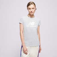 Koszulka damska NEW BALANCE T-SHIRT NB ESSENTIALS STACKET LOGO TEE wt31546ag kolor szary