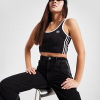 Top damski ADIDAS TOP ADICOLOR 3 STRIPES BRA TOP jd4612 kolor czarny