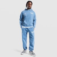 SUPPLY&DEMAND BLUZA Z KAPTUREM CROSSES HD BLU-CPBL suptm18371053 kolor niebieski