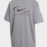 Koszulka damska NIKE T-SHIRT SS W NSW TEE BF PRNT SWSH fq8817-084 kolor szary