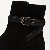 Damskie buty TOMMY HILFIGER ELEVATED ESSENTIAL BOOT SUEDE fw0fw07482bds kolor czarny