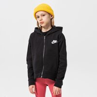 Bluza dziecięca NIKE BLUZA ROZPINANA Z KAPTUREM NIKE CLB FLC GIRL dc7118-010 kolor czarny