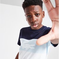 Koszulka dziecięca LACOSTE T-SHIRTCUT AND SEW TEE NVY/WH tj69521wc kolor granatowy