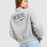 Damska bluza NIKE BLUZA ROZPINANA W NSW FLC QZ TOP ir3611-063 kolor szary