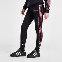 Spodnie dziecięce ADIDAS LEGGINGS LEOPARD 3STRIPE LEGG BLK G im6396 kolor czarny