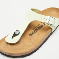 Klapki damskie BIRKENSTOCK GIZEH LENB FADED LIME 1026562 kolor żółty