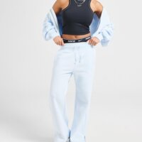 Spodnie damskie NIKE SPODNIE W NSW PHNX FLC HR PANT WIDE dq5615-423 kolor niebieski