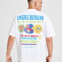 Koszulka męska UNLIKE HUMANS T-SHIRT GLOBE DEPT TEE WHT-WHT ulhtm10409010 kolor biały
