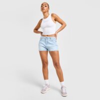 Spodenki damskie JUICY COUTURE SZORTY DENIM DIAMENTE LOGO jcjdw387431 kolor niebieski