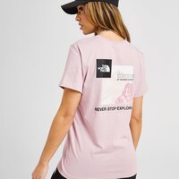 Koszulka damska THE NORTH FACE T-SHIRT MTN BOX GRPH T PNK/BLK nf0a8cbr0so1 kolor różowy