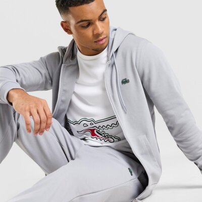 LACOSTE BLUZA ROZPINANA Z KAPTUREM