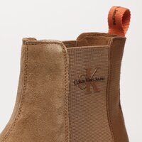 Męskie buty CALVIN KLEIN EVA MID CHELSEA BOOT SUEDE ym0ym007640hd kolor brązowy