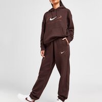 Spodnie damskie NIKE SPODNIE NSW PHNX FLC HR OS PANT PRNT fn7716-227 kolor brązowy