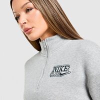 Damska bluza NIKE BLUZA ROZPINANA W NSW FLC QZ TOP ir3611-063 kolor szary