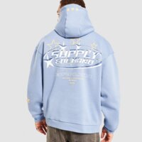 SUPPLY&DEMAND BLUZA Z KAPTUREM BROOKLYN suptm18076516 kolor niebieski
