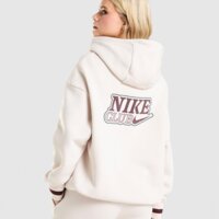 Damska bluza NIKE BLUZA Z KAPTUREM W NSW PHNX FLC OS PO HOOD ir3614-104 kolor beżowy