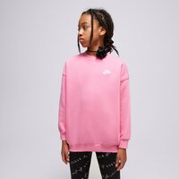 Bluza dziecięca NIKE BLUZA G NSW CLUB FLC OVRSZD CREW GIRL fd2923-675 kolor różowy