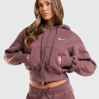 Damska bluza NIKE BLUZA ROZPINANA Z KAPTUREM W NSW PHNX FLC CRP hv2426-502 kolor brązowy