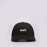 Damska  czapka z daszkiem LEVI'S CZAPKA POSTER LOGO FLEXFIT CAP d66250004 kolor czarny