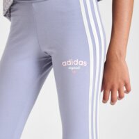 Spodnie dziecięce ADIDAS LEGGINGS (G)VRSITY 3S LEGGING VIO G jg6120 kolor fioletowy