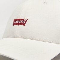 Damska  czapka z daszkiem LEVI'S CZAPKA HOUSEMARK FLEXFIT CAP d7723-0001 kolor biały